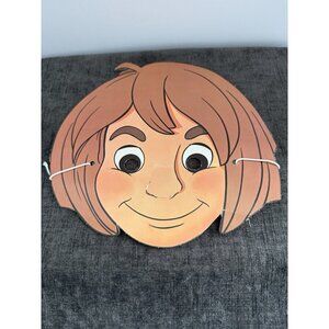 Vintage 1985 Cardboard Halloween Mask Disney The Jungle Book Mowgli